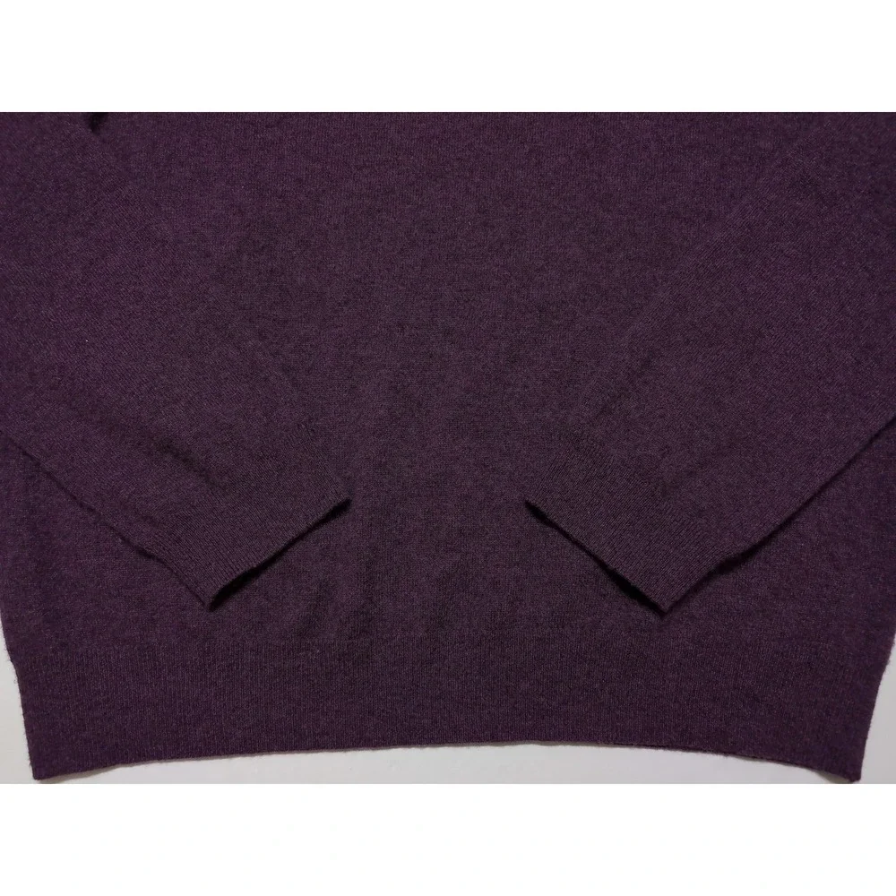 JOS A BANK 100% Cashmere V-Neck Sweater Purple Men's XXL 2XL